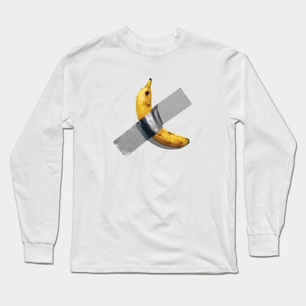 Duct Tape Banana w/Shadow [Rx-Tp] Long Sleeve T-Shirt by Roufxis